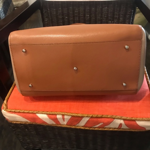 Authentic “Olympia” Furla soft leather color block shoulder bag - Picture 6 of 9